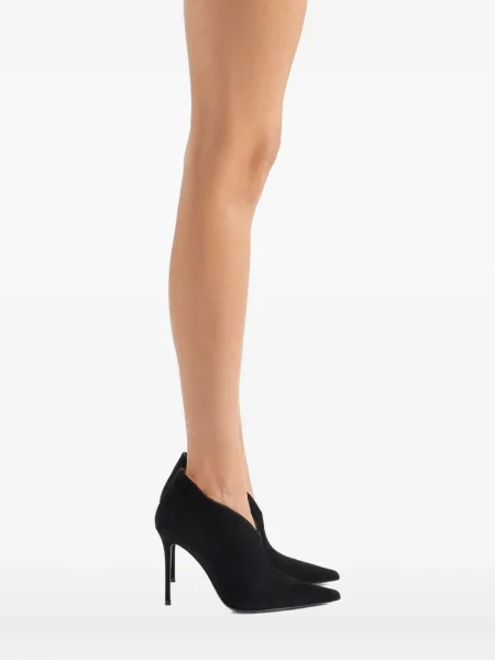 Pantofi cu toc Giuseppe Zanotti din piele de căprioară negru