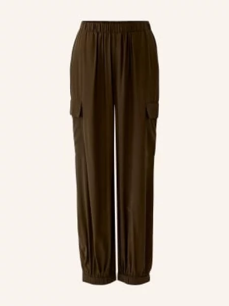 Oui Kargo Kalhoty tmavě hnědá