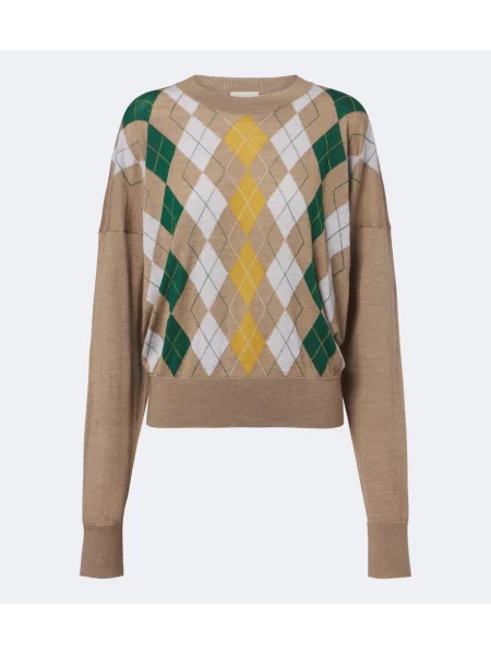 Μάλλινος πουλόβερ Khaite argyle