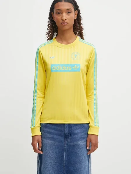 Tričko s dlouhým rukávem adidas Originals Footie Longslve žlutá