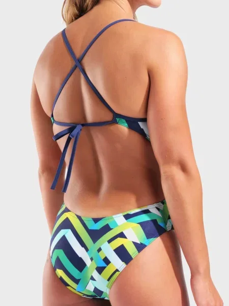 Купальник Arena с принтом на завязках