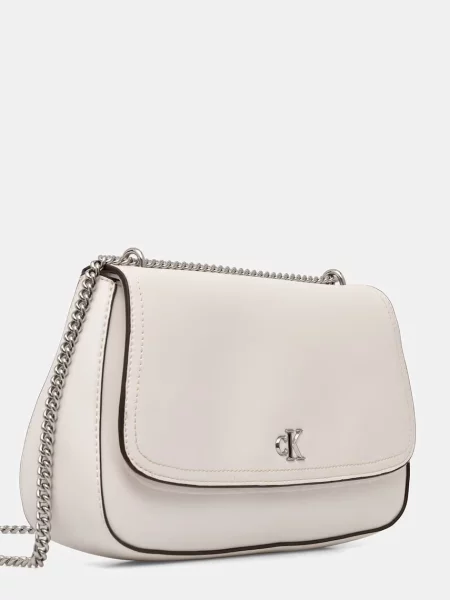 Blugi Calvin Klein din piele alb