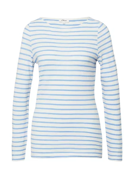 S.Oliver Tricou albastru alb
