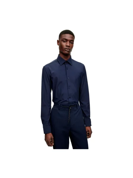 Koszula Hugo Boss casual niebieska