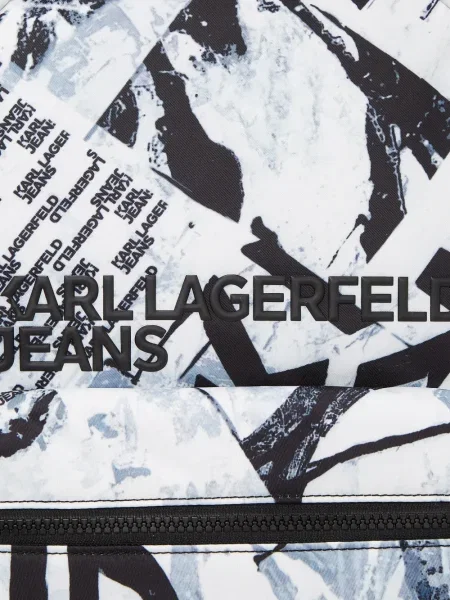 Rucsac Karl Lagerfeld Jeans cu imagine alb