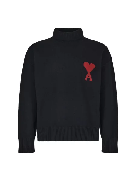 Sweter Ami Paris czarny