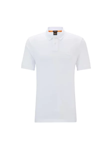 Boss Koszulka Polo Z Piki Passenger Slim Fit blau biała