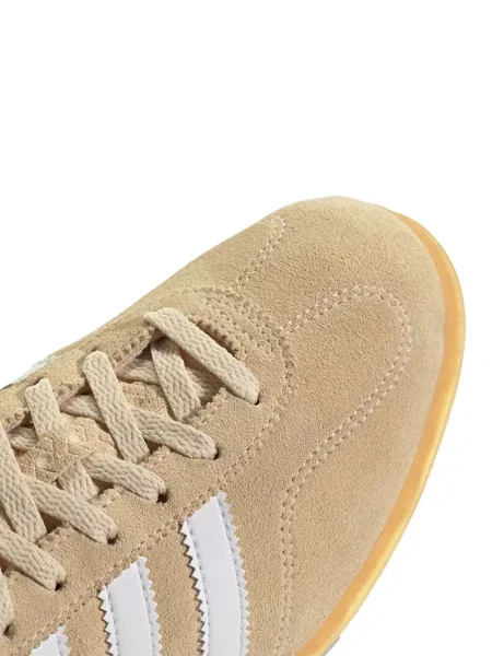 Sneakerși Adidas Gazelle din piele cu dungi argintiu