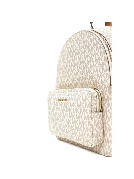 Plecak Michael Michael Kors z logo beżowy