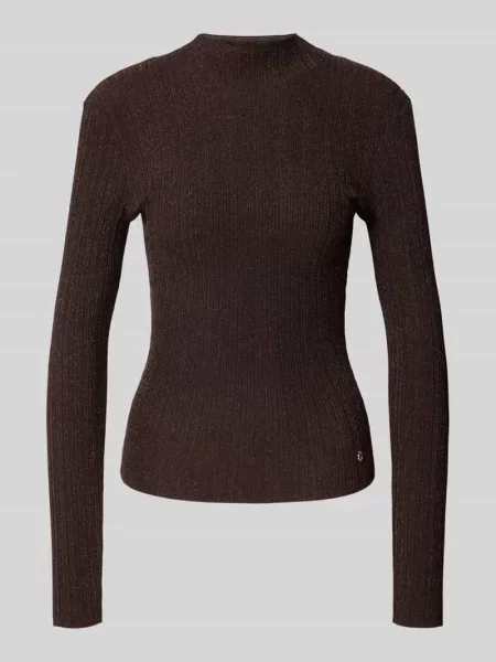 Sweter z golfem o kroju slim fit z przędzą z połyskiem model Isabel' Guess
