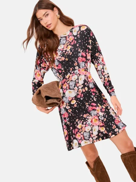 Lipsy Ruha Batwing bézs / rózsaszín fekete