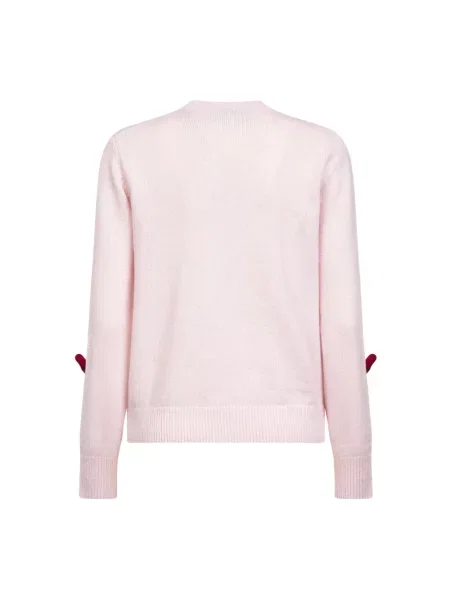 Sweter Mc2 Saint Barth wełniany różowy