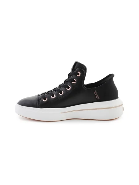 Kožené tenisky Skechers čierna