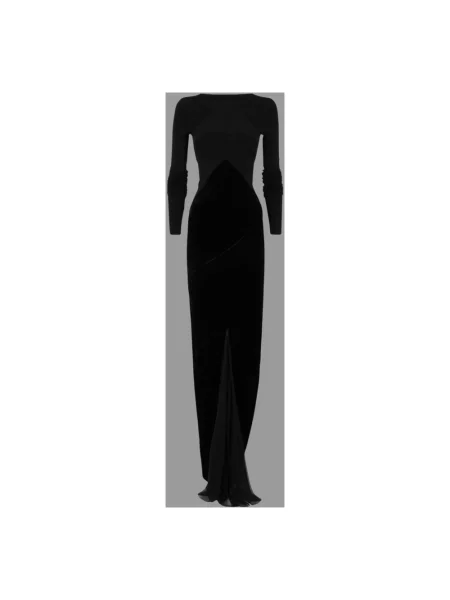 Sukienka Rick Owens szyfonowa czarna