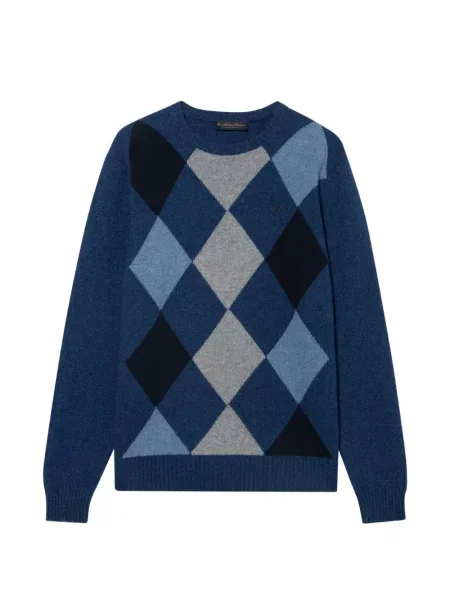 Pulover Brooks Brothers cu model argyle albastru