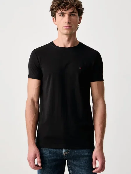 Tommy Hilfiger T-shirt z bawełną czarna