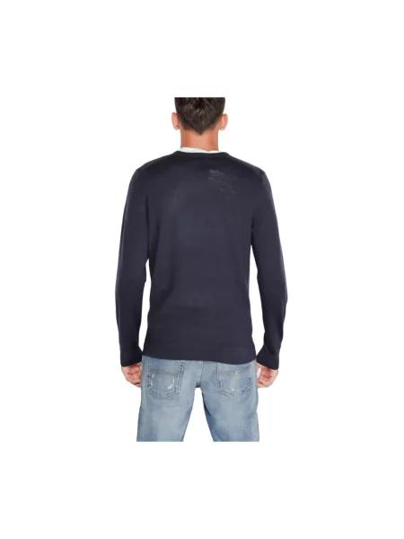 Sweter Calvin Klein wełniany niebieski