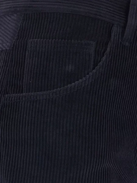 Pantaloni Semicouture de catifea cord albastru
