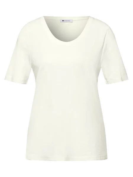 STREET ONE Tricou Gerda murdar alb