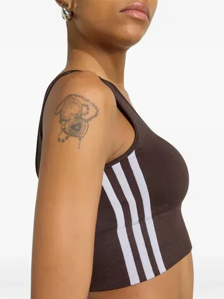 Hanorac sport Adidas cu broderie maro