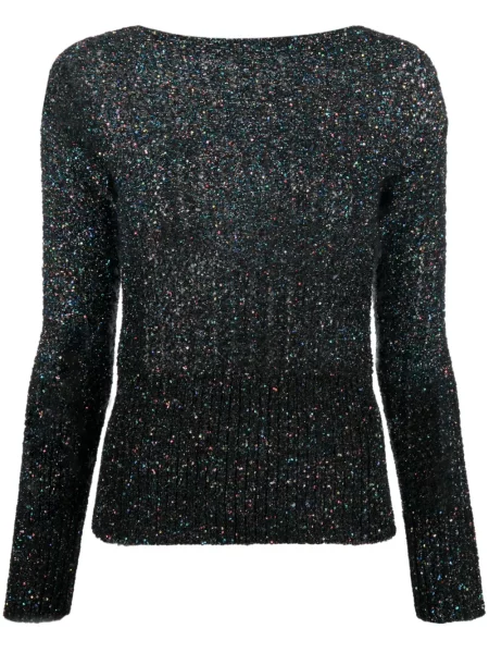 Pulover Maison Margiela cu paiete tricotate albastru