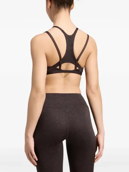Sală de gimnastică pulover Adidas cu broderie cu model piele de șarpe maro