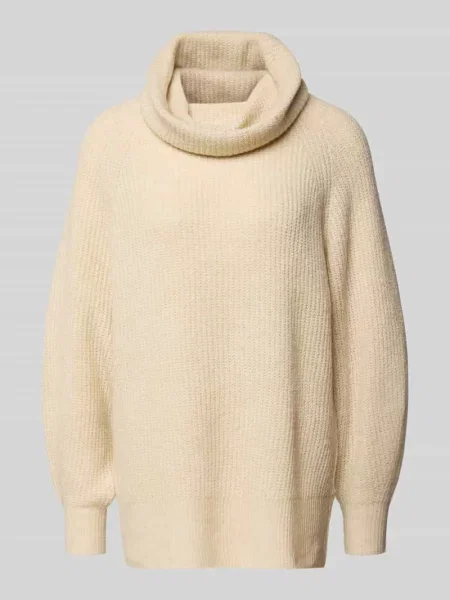 Sweter z wywijanym kołnierzem o luźnym kroju z raglanowymi rękawami model ‘WHITNEY’ Only