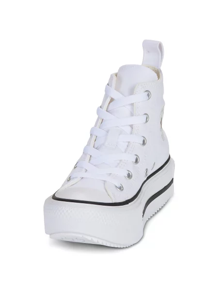 Členkové topánky Converse biela