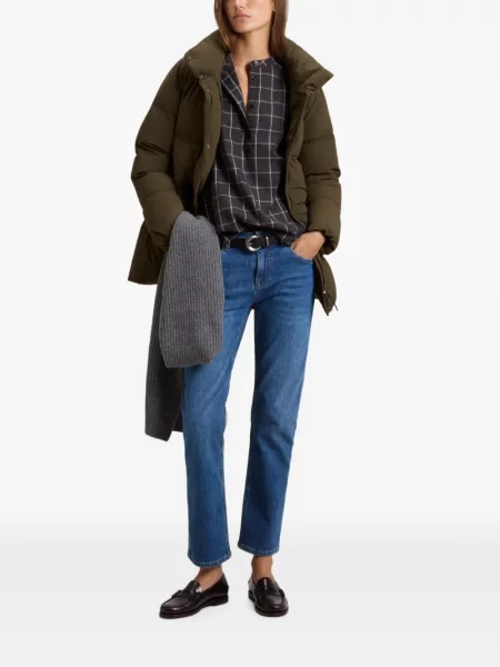 Scurt palton Woolrich verde