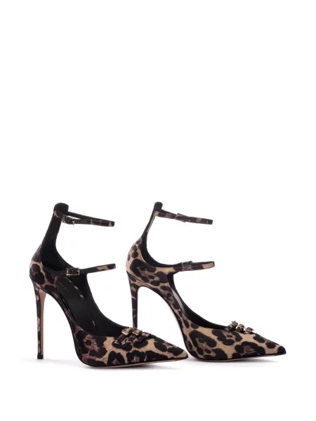 Pantofi cu toc Le Silla cu imagine cu model leopard maro