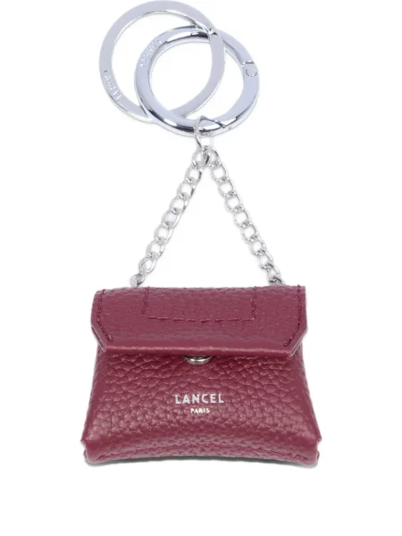 Кожено колие Lancel червено