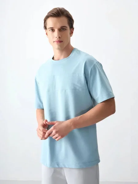 Tommy Life Tričko nebeská modř