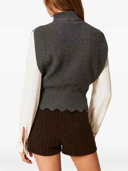 Top Twinset de lână gri