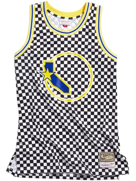 Kostkovaná košile Mitchell & Ness jersey černá