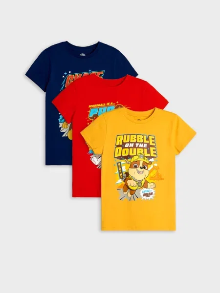 Sinsay Trička 3 pack PAW Patrol vícebarevná