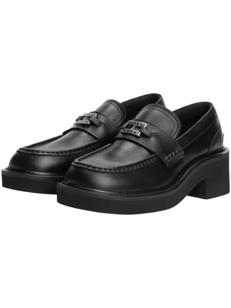 Bőr farmerek Tommy Hilfiger fekete