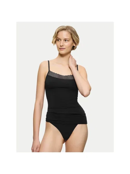 Triumph Top Feel Of Modal Slim Fit črna