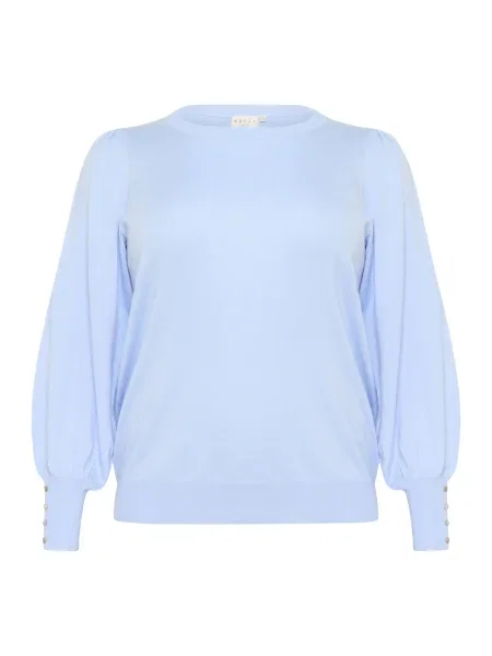 KAFFE CURVE Pulover KCLizzy deschis albastru