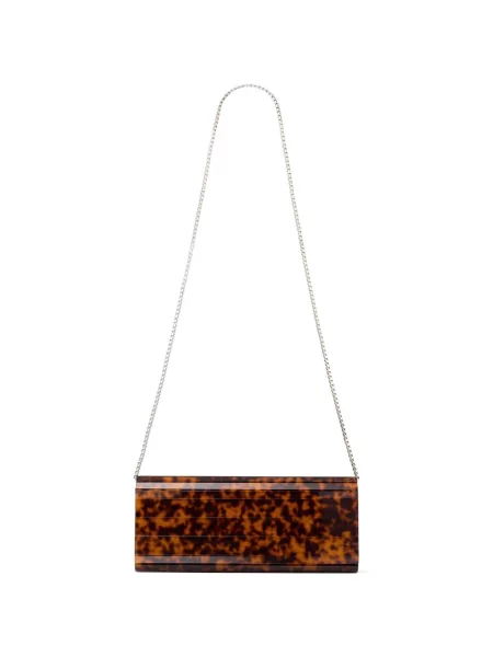 Geantă plic Jimmy Choo maro