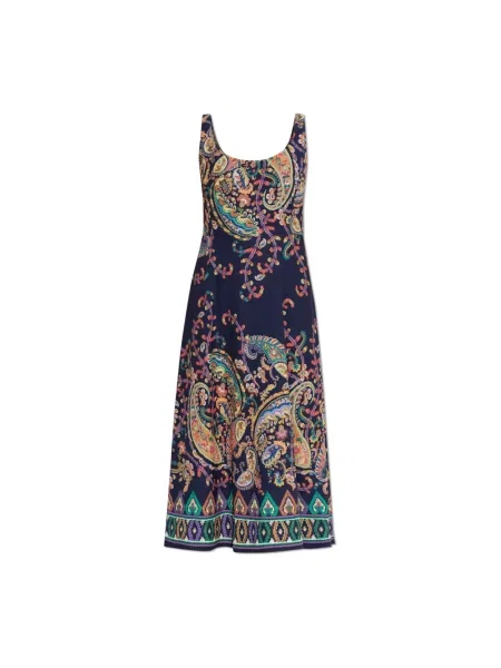 Wielobarwność sukienka bez rękawów Etro bez rękawów