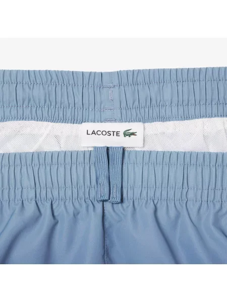 Lacoste Krótkie Kąpielówki Z Nadrukiem Ombré niebieskie