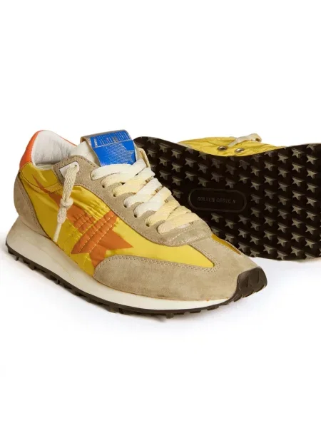 Raštuotos sportbačiai Golden Goose geltona
