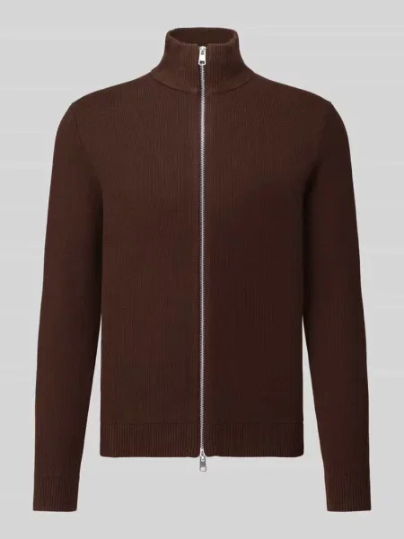 Kardigan rozpinany o kroju regular fit z czystej bawełny model DANE' Selected
