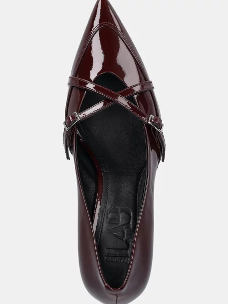 Кожаные туфли Answear.lab бордовые