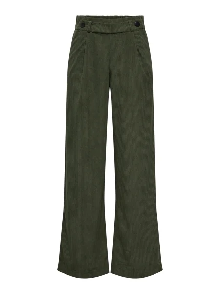 JDY Pantaloni cutați JDYGEGGO pin verde