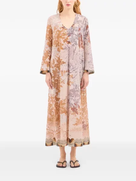 Rochie midi Pierre-louis Mascia cu model floral până la genunchi de costum