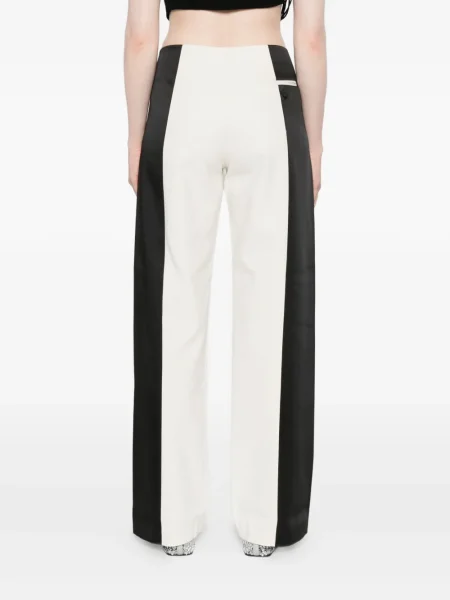 Pantaloni Christopher Esber cu dungi alb