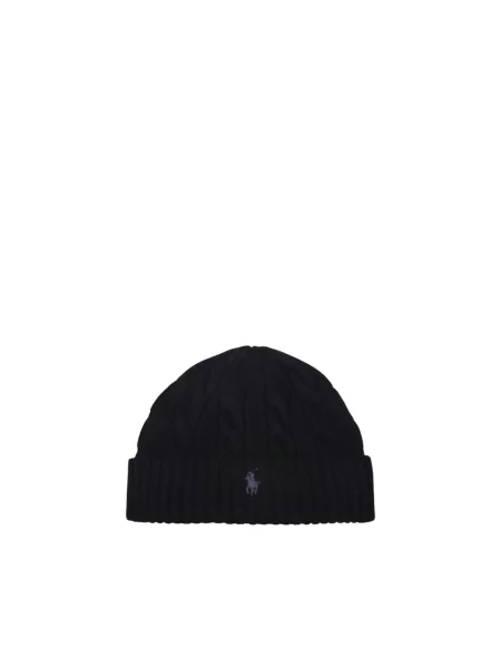 Czapka Polo Ralph Lauren z kaszmiru czarna