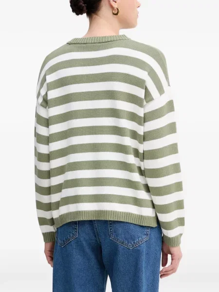 Pulover Benetton cu decolteu rotund verde