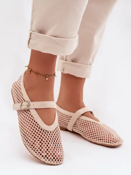 Balerinke Boto z mrežo bela